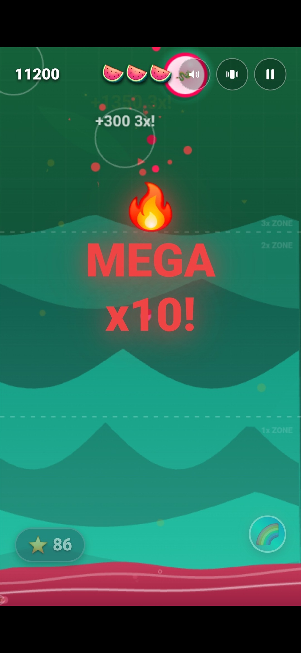 Melon Pop gameplay during a Mega X10 bonus